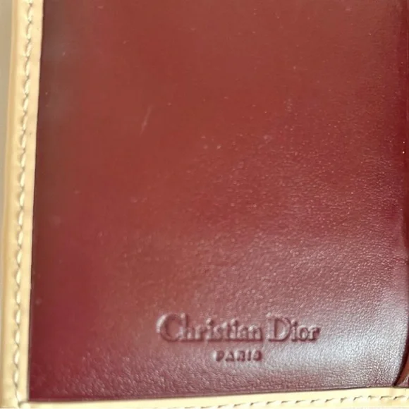 Rare VINTAGE Dior Trotter No. 1 Long Flap Wallet Red Oblique Canvas Y2K - Picture 8 of 12